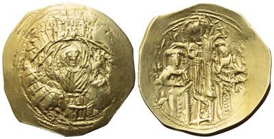 Andronicus II With Michael IX (1295-1320); Hyperpyron Nomisma; Constantinople Mint; Av (4,04 G; 2...