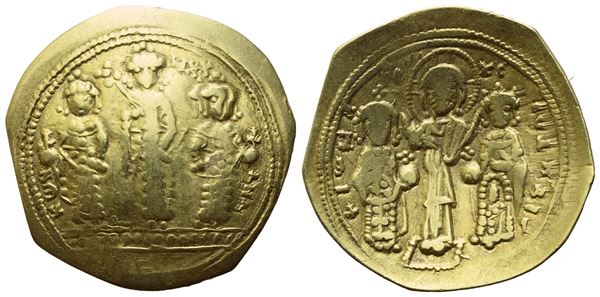 Romanus IV Diogenes with Eudocia, Michael VII, Constantinus and Andronicus (1068-1071), Histamenon nomisma; Constantinople mint; AV (2,88 g; 21,5 mm; 6 h)