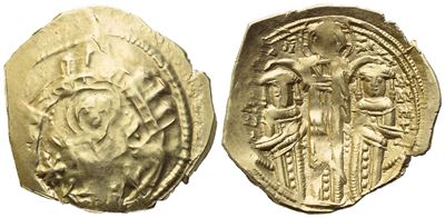 Andronicus II With Michael IX (1295-1320); Hyperpyron Nomisma; Constantinople Mint; Av (3,13 G; 2...