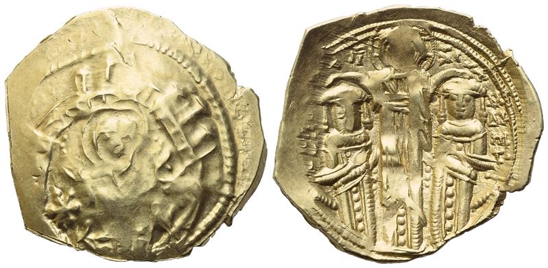 Andronicus II With Michael IX (1295-1320); Hyperpyron Nomisma; Constantinople Mint; Av (3,13 G; 2...