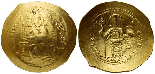 Constantine X, Ducas (1058-1067), Histamenon nomisma; Constantinople mint; AV (4,30 g; 25,3 mm; 6 h)