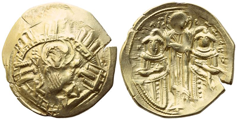 Andronicus II With Michael IX (1295-1320); Hyperpyron Nomisma; Constantinople Mint; Av/el (3,94 G...