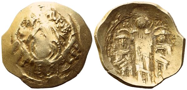 Andronicus II with Michael IX (1295-1320); Hyperpyron nomisma; Constantinople mint; AV (4,04 g; 24 mm; 6 h) 