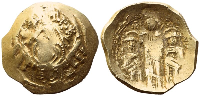 Impero bizantino, Andronico II e Michele IX, Hyperpyron (AV), coniato a Costantinopoli
