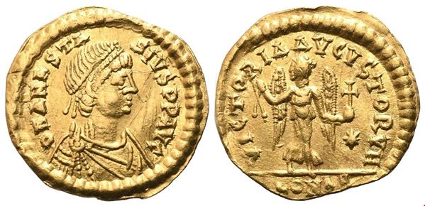 Anastasius I (491-518), Tremissis; Constantinople, 492-518; AV (1,46 g; 15 mm; 6 h)