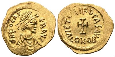 Phocas, Tremissis (Costantinopoli), AV