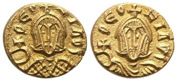 Theophilos (829-842), Tremissis, Syracuse, 831-842; AV (1,57 g; 11,8 mm; 6 h)