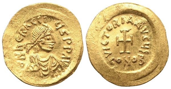 Heraclius (610-641), Tremissis, Constantinopolis; AV (1,47 g; 15 mm; 6 h)
