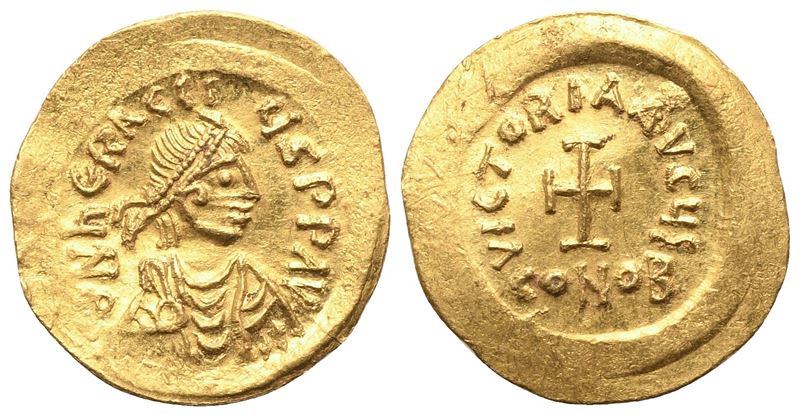 Eraclio (610–641), Tremisse di Costantinopoli, AV