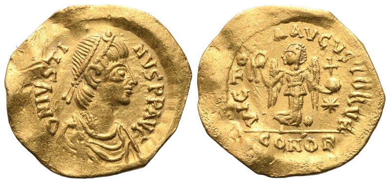 Justin I (518-527), Tremissis, Constantinople