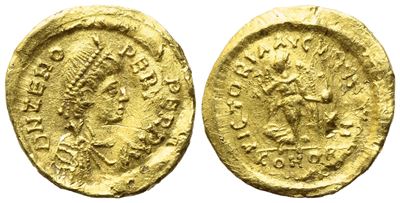 Zeno (476-491), Tremissis, Constantinople; Av (1,50 G; 14 MM; 5 H)