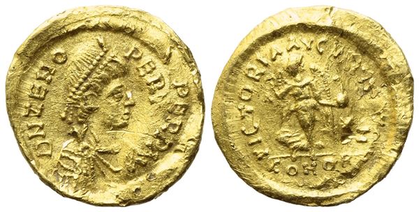 Zeno (476-491), Tremissis, Constantinople; AV (1,50 g; 14 mm; 5 h)