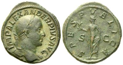 Severus Alexander (222-235), Sestertius, Rome, Ad 231-235; Æ (g 23,92; MM 31)