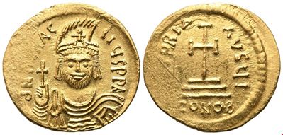 Eraclio (610-641), Solidus in oro, Costantinopoli