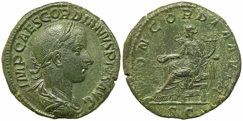 Gordian III (238-244), Sestertius, Rome, Ad 240; Æ (g 16,37; MM 31)