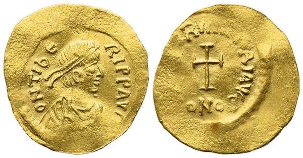 Maurice (582-602), Tremissis, Constantinople; AV (1,38 g; 15,7 mm; 6 h)