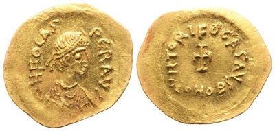 Foca (602–610), Tremisse, Costantinopoli, AV