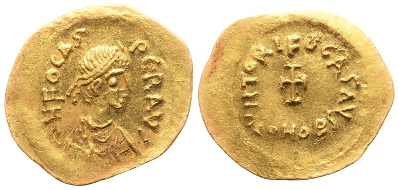 Foca (602–610), Tremisse, Costantinopoli, AV