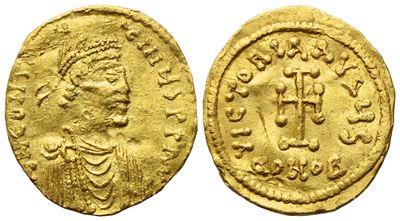 Constans II (641-668), Tremissis, Constantinople Mint; Av (1,43 G; 15,9 MM; 6 H)