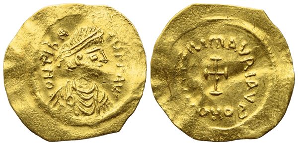 Maurice (582-602), Tremissis, Constantinople; AV (1,38 g; 16,8 mm; 6 h)