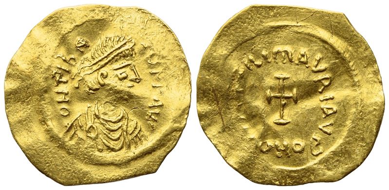 Maurice (582-602), Tremissis, Constantinople; Av (1,38 G; 16,8 MM; 6 H)