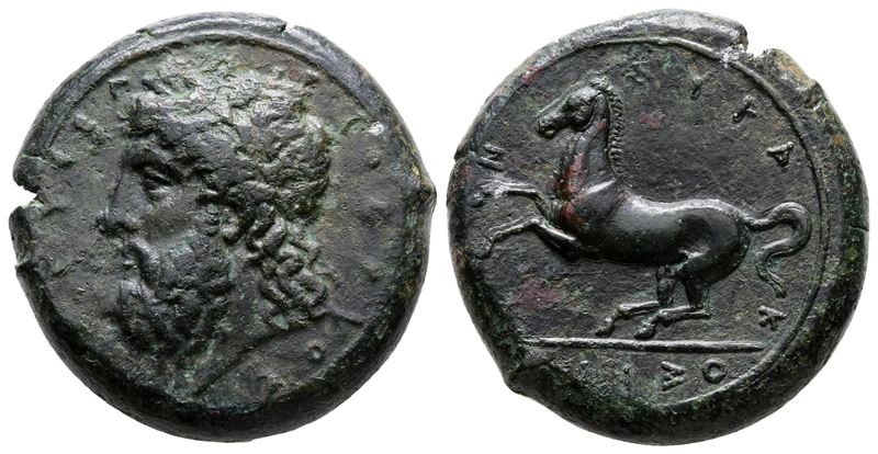 Sicily, Syracuse, C. 339/8-334 Bc. Æ Dilitron (27 MM, 21.21 G).