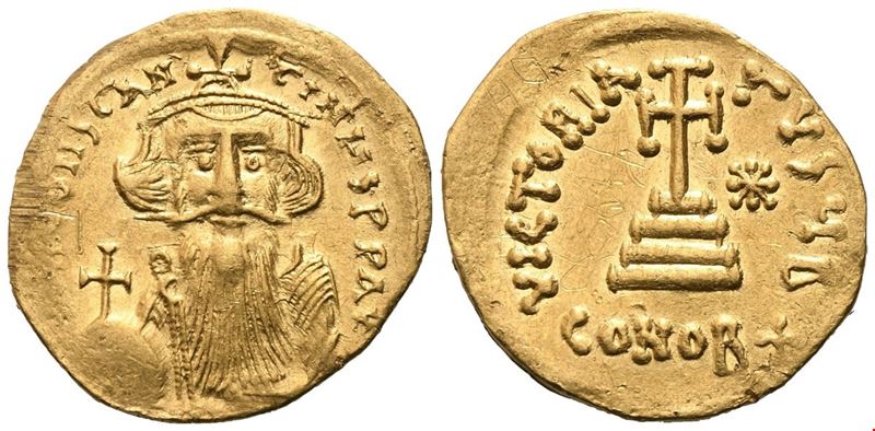 Costante II (641–668), Solidus 23 siliquae di Costantinopoli, AV