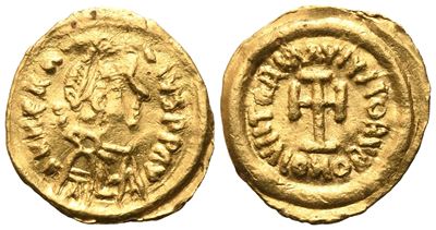 Heraclius (610-641), Tremissis di Ravenna (c. 610-613), AV