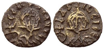 Basil i (867-886) With Constantine, Tremissis; Syracuse; El (1,33 G; 12,4 MM; 6 H)