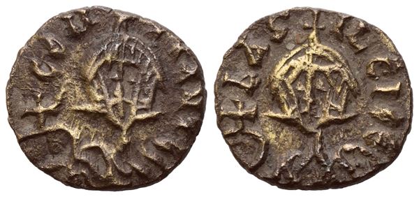 Basil I (867-886) with Constantine, Tremissis; Syracuse; EL (1,33 g; 12,4 mm; 6 h)
