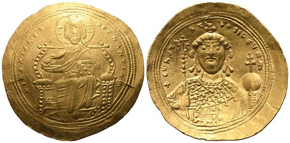 Constantine IX Monomachos (1042-1055), Histamenon nomisma, Constantinople; AV (4,36 g; 27 mm; 4 h)