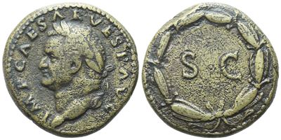 Vespasianus (69-79), As, Commagene/samosata, 69-70; Æ (6,44 G; 21 MM; 6 H)