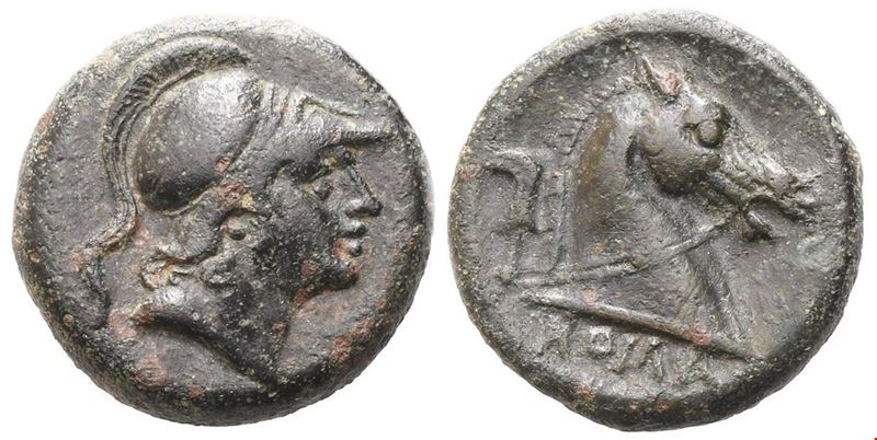 Anonymous, Litra, c. 240 BC; Æ (3,31 g; 15,3 mm; 9 h)