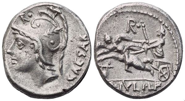 L. Iulius Caesar, Denarius, 103 BC; AR (3,85 g; 16,4 mm; 6 h)