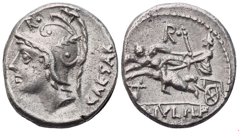L. Iulius Caesar, Denarius, 103 BC; AR (3,85 g; 16,4 mm; 6 h)