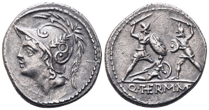 Q. Minucius Thermus, Denarius, 103 BC; AR (3,72 g; 19,6 mm; 5 h)
