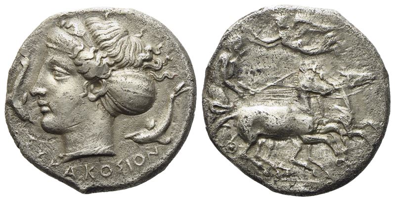 Sicily, Syracuse, Second Democracy (466-405 Bc), Hemidrachm; Ar (2 G; 14,4 MM)
