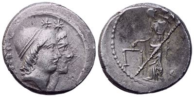Mn. Cordius Rufus, Denarius, Rome, C. 46 Bc; Ar (4,08 G; 17,5 MM; 6 H)