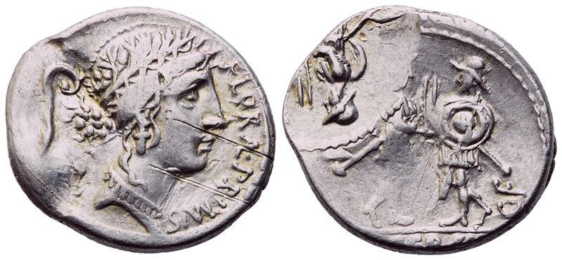 C. Servilius, Denarius, Rome, 53 Bc; Ar (3,78 G; 18,8 MM)