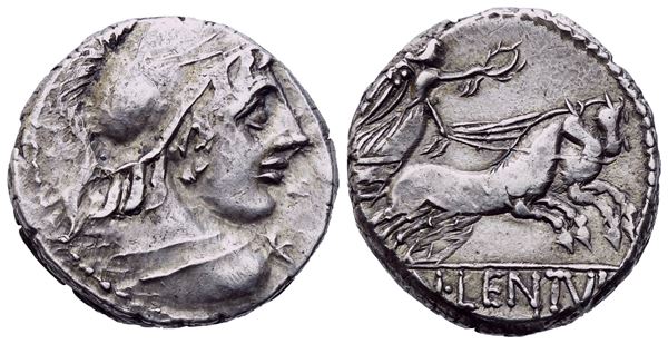 Cn Cornelius Lentulus Marcellinus, Denarius, Rome, 88 BC; AR (4,15 g; 16,6 mm; 3 h)