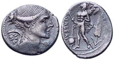L. Valerius Flaccus, Denarius, Rome, C. 108-107 Bc; Ar (3,68 G;19,2 MM; 3 H)