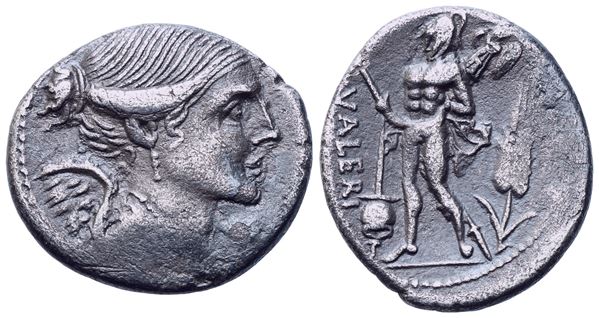 L. Valerius Flaccus, Denarius, Rome, c. 108-107 BC; AR (3,68 g;19,2 mm; 3 h)