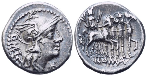 M. Caecilius Metellus, Denarius, Rome, 130 BC; AR (3,88 g; 19 mm; 12 h)