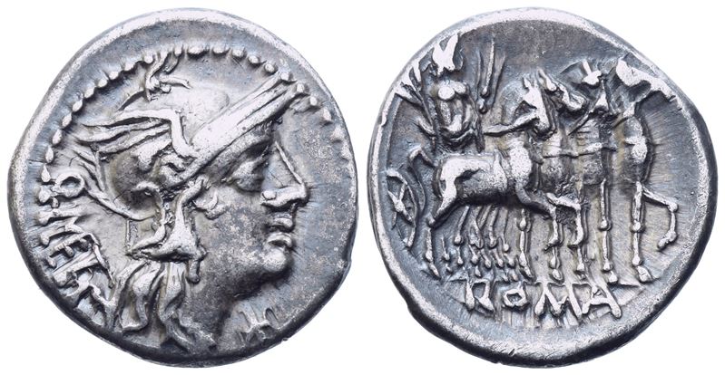 M. Caecilius Metellus, Denarius, Rome, 130 Bc; Ar (3,88 G; 19 MM; 12 H)
