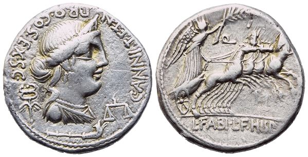 C. Annius and L. Fabius, Denarius, Rome, 82-81 BC; AR (3,88 g; 18,5 mm; 9 h)