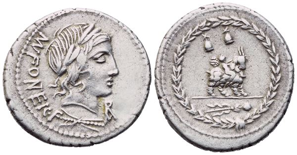 Mn. Fonteius, Denarius, Rome, 85 BC; AR (3,46 g; 20,6 mm; 9 h)
