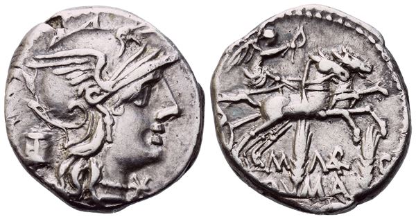 M. Marcius, Denarius, Rome, 134 BC; AR (3,95 g; 18 mm; 9 h)