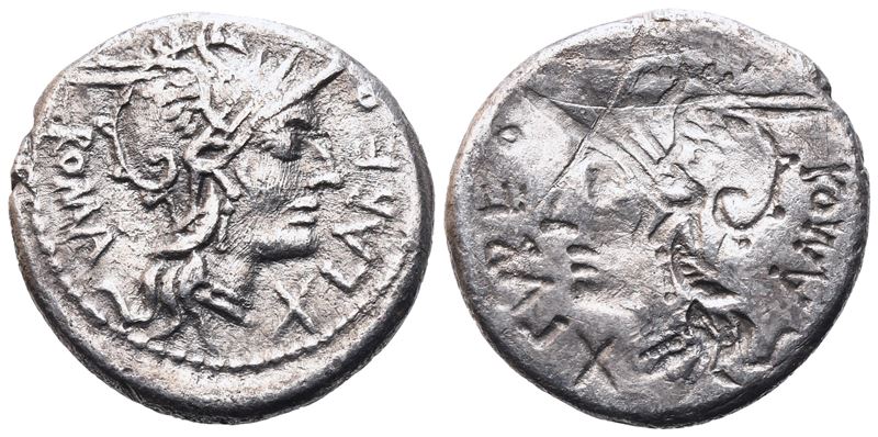 Q. Fabius Labeo, Denarius, 124 BC; AR