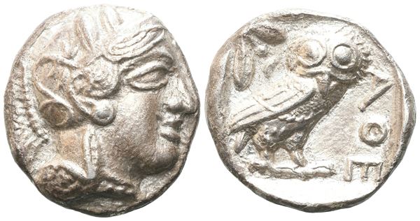 Attica, Athens, c. 454-404 BC. AR Tetradrachm (25mm, 16.68g).  - Auction Greek, Roman and Byzantine Coins	 - Bertolami Fine Art - Prague