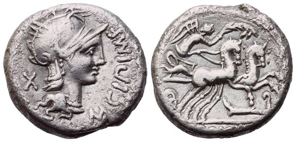 M. Cipius, Denarius, Rome, 115-114 BC; AR (3,85 g; 16,5 mm; 7 h)
